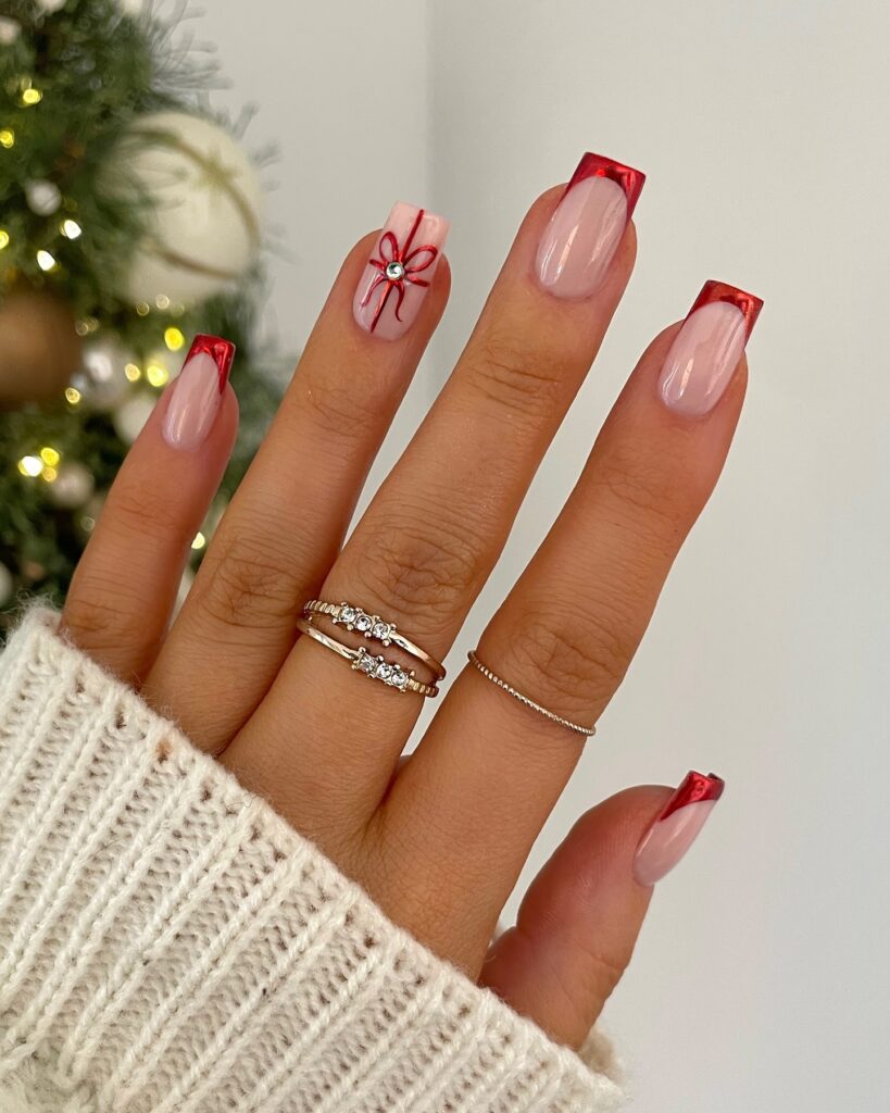 christmas presents on nails